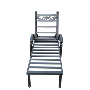 Chaise longue Piscine extérieure Chaises longues Ensemble <span class=keywords><strong>de</strong></span> chaise longue imperméable en fonte d'aluminium - Product Image 2