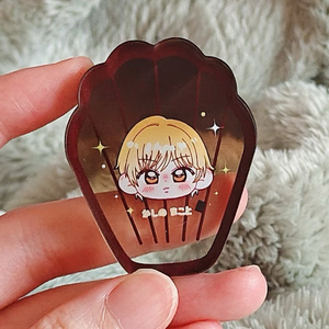 Artesanías acrílicas personalizadas Anime claro impreso doble cara arena movediza acrílico Standee cuadrado arena movediza bloque acrílico - Product Image 6