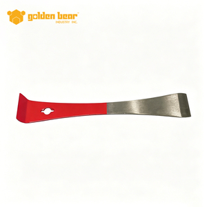 Herramienta para Colmenas de Abejas de Acero Inoxidable con Mango Rojo, Raspador Multifuncional para Apicultura - Product Image 3