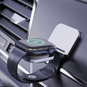 Base de <span class=keywords><strong>Carga</strong></span> Inalámbrica Rápida para Reloj, Soporte para Montaje en el Tablero del Automóvil con Salida de 5W para Reloj - Product Image 3