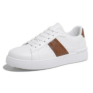 2026 Four Seasons New Leather Men <b>Skate</b> <b>Shoes</b> Versatile <b>White</b> Sneakers Lightweight Casual Flat Sports Daily Men <b>Shoes</b> - Product Image 4