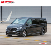 Pare-choc avant et arrière en fibre de carbone, 1 pièce, conception large, adapté aux Mercedes Benz classe V Vito w447