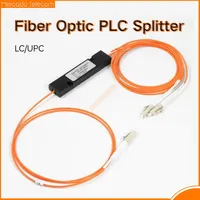 Fibretop 850/1310nm 50/125 Multimode 50/50 Rasio Kopling LC/UPC 1x2 Coupler PLC Non-Powered 1*2 Splitter Serat Optik Multimode