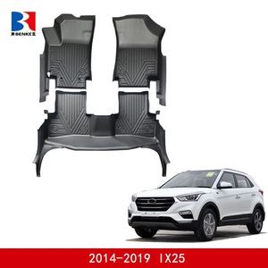 wholesale Factory Custom 5D TPE <b>Rubber</b> Eco-friendly Waterproof Anti Slip 5D Car <b>Floor</b> Mats 3 Pieces for Hyundai 1x25 2014-2019 - Product Image 3