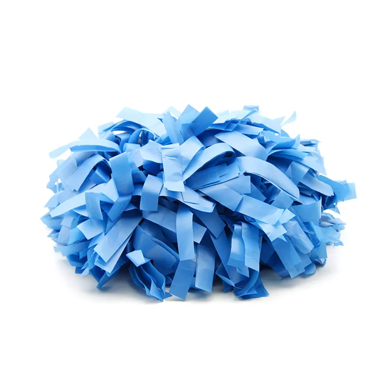 Pompon en plastique de couleur personnalisée pour le sport Pompons d'encouragement Poms en plastique