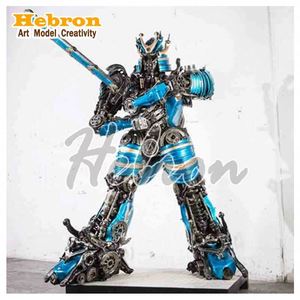Esculturas de Robots Metálicos de Estilo Punk y Heavy Metal <span class=keywords><strong>2022</strong></span>, Decoración para Bares, Artesanía en Metal Reciclado, MOQ Bajo - Product Image 2