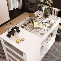 Commode de Luxe Personnalisée à 8 Tiroirs, Organisateur de Vêtements, Table de Chevet Coiffeuse pour Maquillage