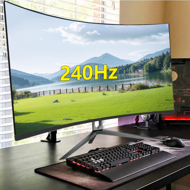 34 Inch 4K 180 HZ Curved Gaming Monitor Computer 165hz 4k Monitor Gaming Pc Computer Anti-blue Light Gaming Monitor