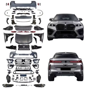 Nuovi Kit Carrozzeria in PP per <span class=keywords><strong>BMW</strong></span> <span class=keywords><strong>X6</strong></span> F16 2015-2019, Aggiornamento a F96 X6M 2024+, Paraurti, Griglia, Cofano con Luci LED Anteriori e Posteriori - Product Image 1