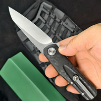 Couteau pliant EDC en acier D2, manche GRN, couteau de poche léger, camping en plein air, survie, 93g