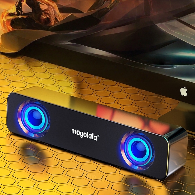 MQ Gaming Computer Speakers USB Wired Desktop Audio System Loud Sound Subwoofer Bass Cinema Sound Laptop PC Speaker