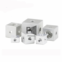 Écrous de connexion à six pans en aluminium M3 M4 M5 M6 M8 M10, blocs fixes, composants de châssis en acrylique, cube électrique, écrou carré