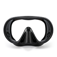 Prix d'usine en stock masque sans cadre adulte en verre trempé pour la plongée en apnée et le masque d'apnée