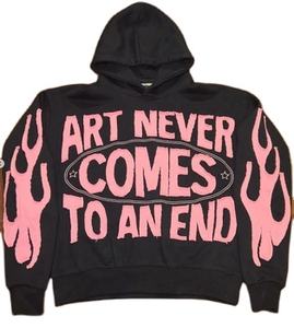 Customized Design <b>Men</b> <b>Hoodie</b> Oversize Embroidered 380gsm Pullover High Street Stylish Fleece 100% Cotton - Product Image 2