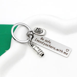 Gran <span class=keywords><strong>llavero</strong></span> de <span class=keywords><strong>bombero</strong></span>, la amenaza del fuego solo se extinguirá, <span class=keywords><strong>llavero</strong></span> de extintor de incendios, casco, regalo de bomberos, <span class=keywords><strong>llavero</strong></span> de Metal - Product Image 5