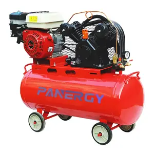 Zhejiang Taizhou 5.5Kw 70L 70 Liter Mobile Heavy Duty High Pressure Gasoline Belt Driven Air Compressor Machine For Painting