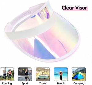 Viseras de Sol Unisex de PVC - Diseño Holográfico Láser, Deportivas, para Golf, Playa, Viajes y Pesca, Ajustables y Personalizables - Product Image 6