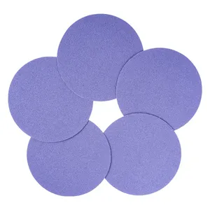 Factory Price 30% Ceramic Purple Film Disc Abrasive Sanding Pad Disc Sand Paper For Sanding Polishing