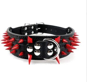 <span class=keywords><strong>Collar</strong></span> de cuero con pinchos para perro, accesorio con tachuelas para Pitbull Bulldog - Product Image 2