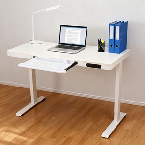 Bàn làm việc đứng điện hiện đại với mặt bàn gỗ, điều chỉnh độ cao bằng mô tơ kép, thiết kế công thái học, dành cho văn phòng nhà, có ngăn kéo - Product Image 2