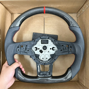 <span class=keywords><strong>Volante</strong></span> de Fibra de Carbono Real para Volkswagen VW <span class=keywords><strong>MK7</strong></span> <span class=keywords><strong>GTI</strong></span> R Golf 7 Golf 6 <span class=keywords><strong>MK7</strong></span> <span class=keywords><strong>MK7</strong></span>.5 MK8 8.5 Passat Scirocco - Product Image 1