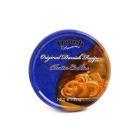 Biscuits danois au beurre, sucrés et croustillants, aromatisés à la crème et aux œufs, en boîte, délicieuses collations
