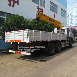 10 roues télescopiques 8 tonnes 10 tonnes 12ton ascenseur conteneur boîte à plat sinotruk howo camion grue - Product Image 3