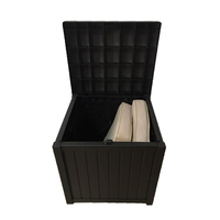 Boîte de rangement extérieure en plastique pour patio, banc de garage en plastique, boîte de rangement pour terrasse, rangement extérieur pour jardin, boîte de rangement pour terrasse