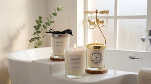 Essential Oil Scented Candle for Home Use, Bedroom Fragrance Diffuser, Glass Cup Decoration, Soy Wax Fragrance - Product Image 3