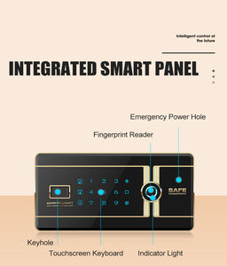 <span class=keywords><strong>Caja</strong></span> de Seguridad de Acero de Aleación con Triple Desbloqueo Electrónico por Huella Dactilar y Teclado, de Gran Capacidad, para Objetos de Valor en el Hogar y Dormitorio - Product Image 3