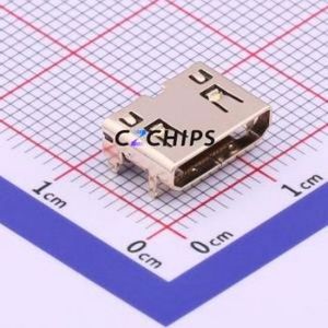 HDMI-201 HDMI Connector SMD Connector ( Connector Type: HDMI-C )( Gender: Female )( Total Number of PINs: 19P ) - Product Image 1