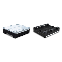 Boîte de palette en plastique pliable empilable de grand Volume Standard australienne, conteneur en plastique en vrac pour le Transport logistique