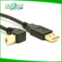 Cable de alta velocidad chapado en oro USB 2,0 Cable A a B para teclado Midi, monitor, instrumento, sistema de luz estroboscópica Mac PC