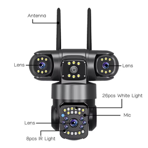 三镜头安全摄像头<span class=keywords><strong>2</strong></span>.4GHz 5G WiFi运动人体检测语音报警SD云存储无线摄像头 - Product Image 2