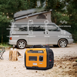 Générateur d'énergie à onduleur <span class=keywords><strong>2300</strong></span> <span class=keywords><strong>W</strong></span>, super silencieux et portable pour le camping en plein air, les camping-cars, les voyages, les garages et les caravanes - Product Image 2