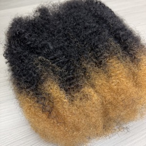 100% cheveux humains 30g/50g/100g Pack <span class=keywords><strong>Afro</strong></span> crépus en vrac cheveux humains en gros pour Locs réparation ou torsion tresse