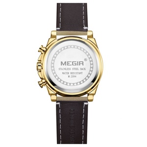 Relojes MEGIR 2094 de Primera Marca, Reloj de Pulsera para Hombre al por Mayor en Línea, Reloj Deportivo Cronógrafo de Cuero Vintage para Hombre - Product Image 4