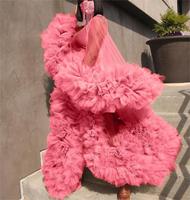Robe de maternité en dentelle Robes Maxi pour femmes Vêtements Photographie Robe de grossesse pour séance photo Fluffy