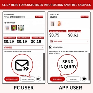 Bolsa de pie reciclable con logotipo personalizado, Material PE para dulces, galletas, palomitas de maíz, frutas secas, bolsas de plástico - Product Image 6