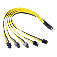 Câble Répartiteur d'Alimentation PC S11 T9+ X10 L3+ A3 A841 M3 P3 S7 S9 PSU de Terminal O vers 5 Cartes Graphiques GPU PCI-E PCIe PCI E 6 Broches 8 Broches