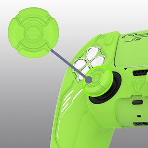 เคสป้องกันคอนโทรลเลอร์ PS5 - ผิวสัมผัสนุ่มสีเขียวนีออนสไตล์เมคคา - Product Image 5