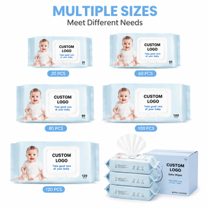 Lingettes humides écologiques pour peaux sensibles, prix usine, pour le nettoyage - Product Image 3