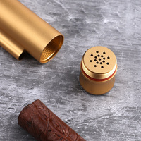 Ensemble d'outils à cigares haut de gamme 4-en-1 avec aiguilles à perforer métalliques personnalisées, conception portable, personnalisation gravée au laser, modèle de marque LL