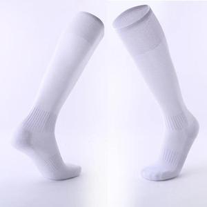 Men's <b>Knee</b> <b>High</b> <b>Socks</b> Solid White 100% Cotton Knitted Breathable Sports Style Summer Wear - Product Image 1