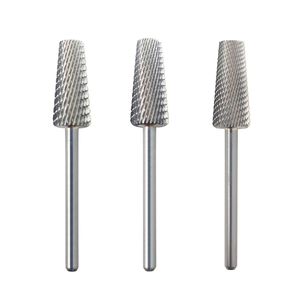 Fraise à ongles en carbure à tête plate 5 en 1, logo personnalisé, fraise rotative en acier au tungstène, lime à ongles électrique, fraise pour salon de manucure - Product Image 1