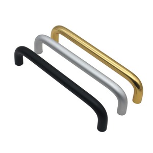 Perfil extruido de aleación de aluminio negro dorado plateado, tiradores de herrajes modernos, tiradores de cocina, muebles Extra grandes - Product Image 2