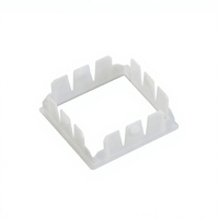 Manchon de raccordement carré en plastique noir 45x45 50x50 pour cadre de bureau scolaire moderne, réglable et durable, connecteur pour position debout