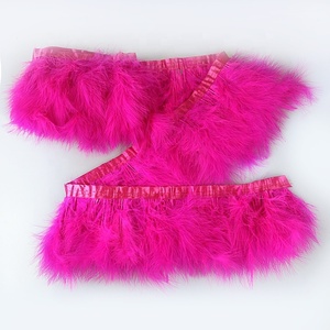 Bán Buôn Đầy Màu Sắc Giá Rẻ Thổ Nhĩ Kỳ Marabou Lông Trang Trí Trang Trí Rìa Lông Cho Phụ Nữ Dresses Túi Vải - Product Image 6