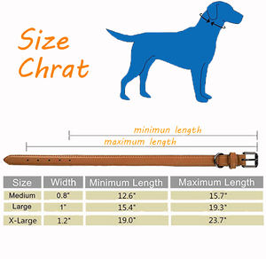 Venta caliente suave ajustable acolchado de cuero genuino con aleación de Zinc D anillo Collar de perro mediano grande <span class=keywords><strong>Extra</strong></span> grande perro - Product Image 6