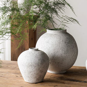 आर्ट होम टेबल डेकोर देहाती प्राचीन शैली रेट्रो वेस मिट्टी टेराकोटा वैस मिट्टी टेराकोटा वैस - Product Image 2